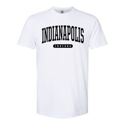 College Style Indianapolis Indiana Souvenir Gift Indy Gift Softstyle CVC T-Shirt