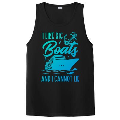 Cruise Ship I Like Bog Boats And I Cannot Lie Funny Great Gift PosiCharge Competitor Tank