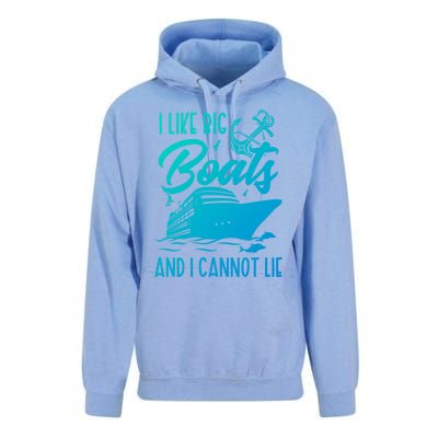 Cruise Ship I Like Bog Boats And I Cannot Lie Funny Great Gift Unisex Surf Hoodie