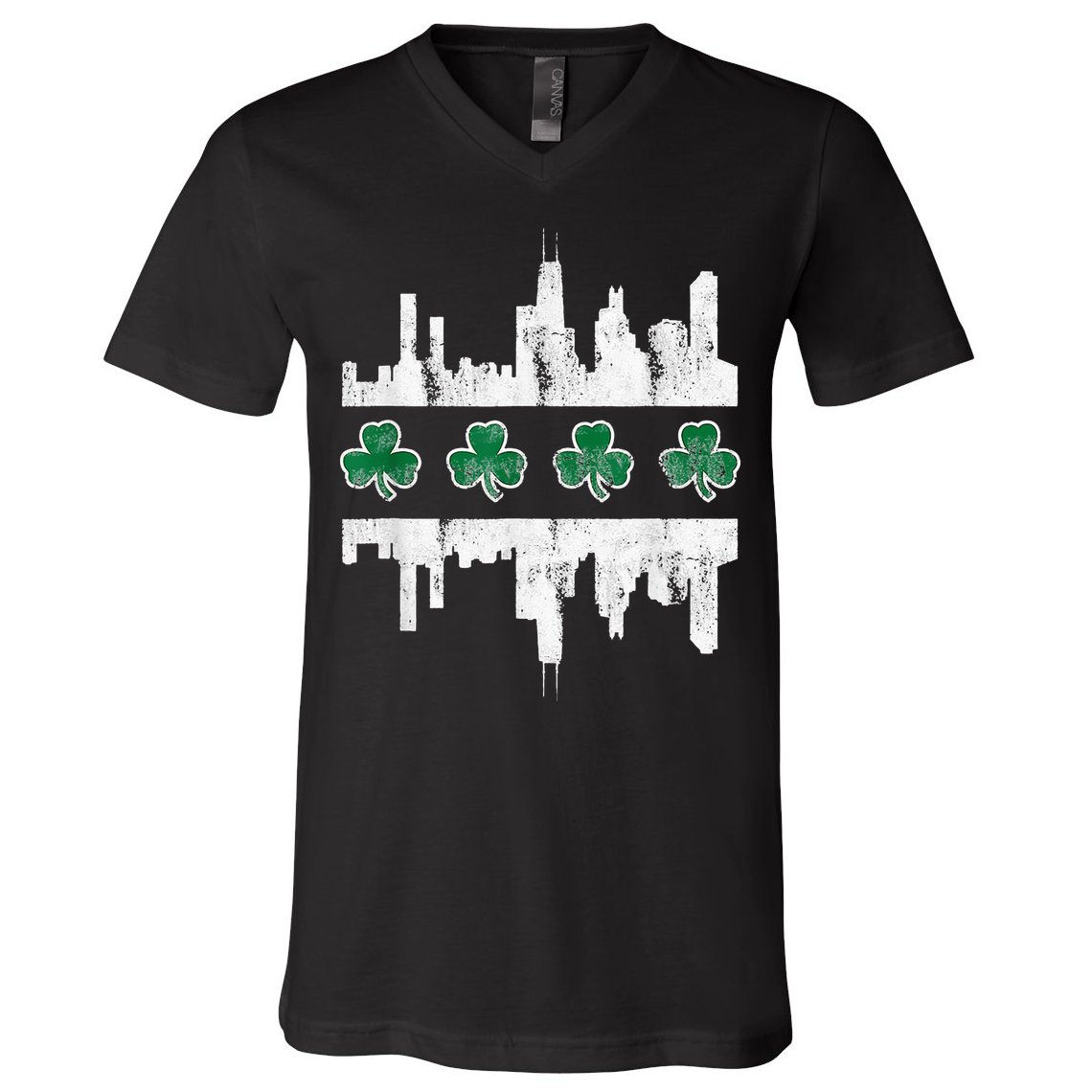 Chirish Southside Irish St Patricks Day Chicago V-Neck T-Shirt
