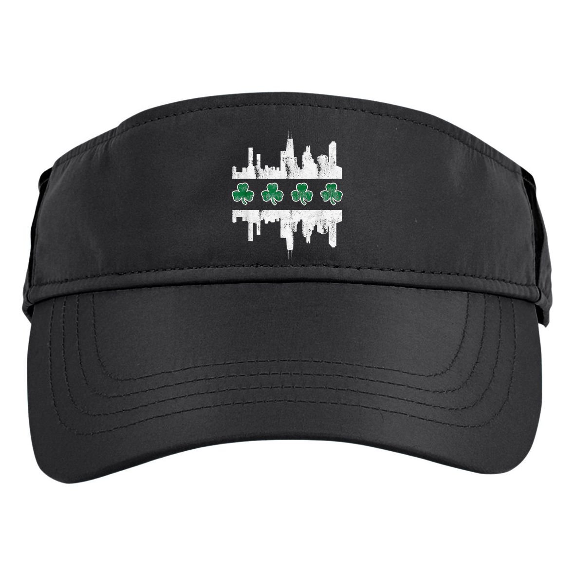 Chirish Southside Irish St Patricks Day Chicago Adult Drive Performance Visor