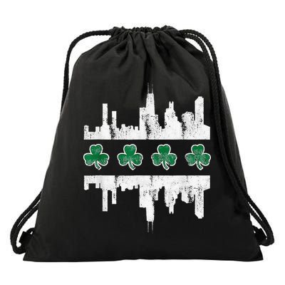 Chirish Southside Irish St Patricks Day Chicago Drawstring Bag