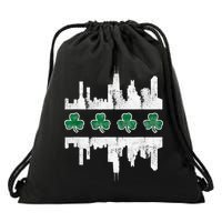 Chirish Southside Irish St Patricks Day Chicago Drawstring Bag
