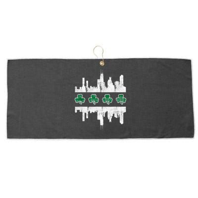 Chirish Southside Irish St Patricks Day Chicago Large Microfiber Waffle Golf Towel