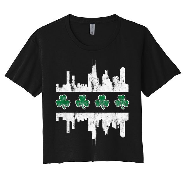 Chirish Southside Irish St Patricks Day Chicago Crop Top