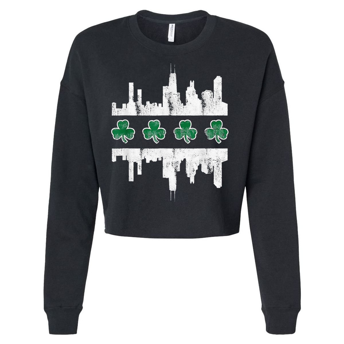 Chirish Southside Irish St Patricks Day Chicago Cropped Pullover Crew