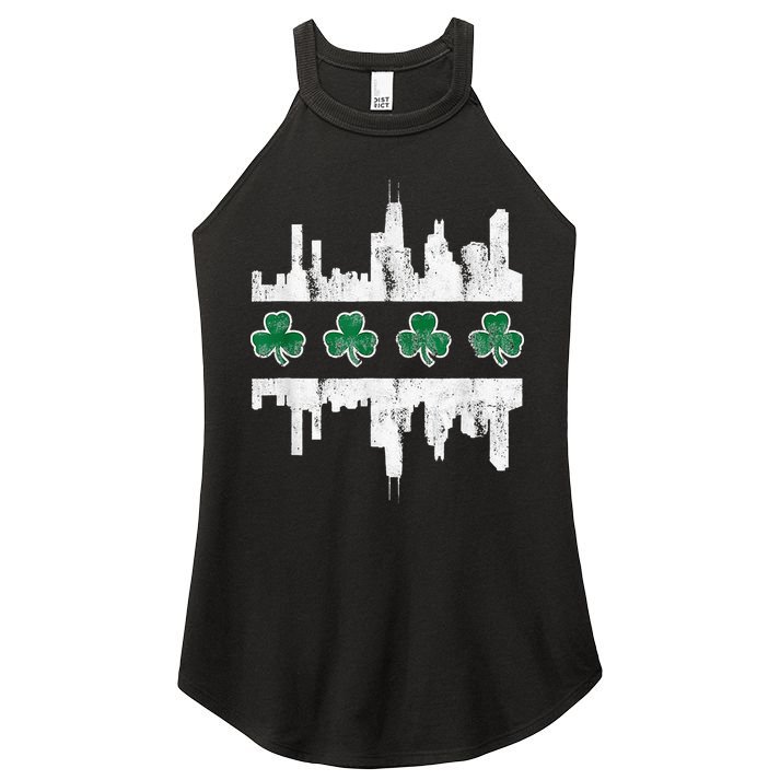 Chirish Southside Irish St Patricks Day Chicago Women's Perfect Tri Rocker Tank