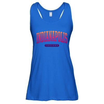 College Style Indianapolis Indiana Souvenir Gift Indy Cool Gift Ladies Essential Flowy Tank