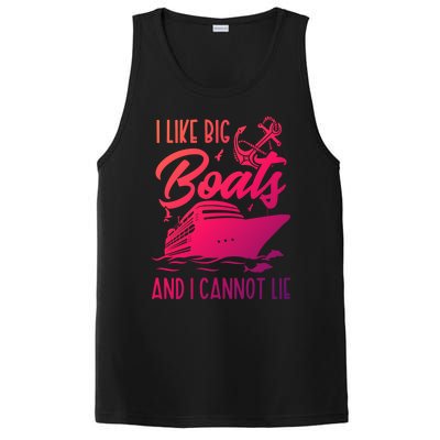 Cruise Ship I Like Bog Boats And I Cannot Lie Funny Great Gift PosiCharge Competitor Tank