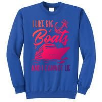 Cruise Ship I Like Bog Boats And I Cannot Lie Funny Great Gift Sweatshirt