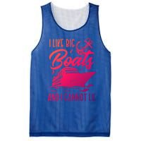 Cruise Ship I Like Bog Boats And I Cannot Lie Funny Great Gift Mesh Reversible Basketball Jersey Tank