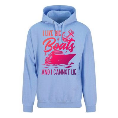 Cruise Ship I Like Bog Boats And I Cannot Lie Funny Great Gift Unisex Surf Hoodie