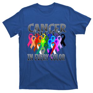 Cancer Sucks In Every Color Fighter Fight The Cancer Gift T-Shirt