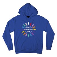 Cancer Sucks In Every Color Fight Cancer Awareness Ribbons Gift Hoodie