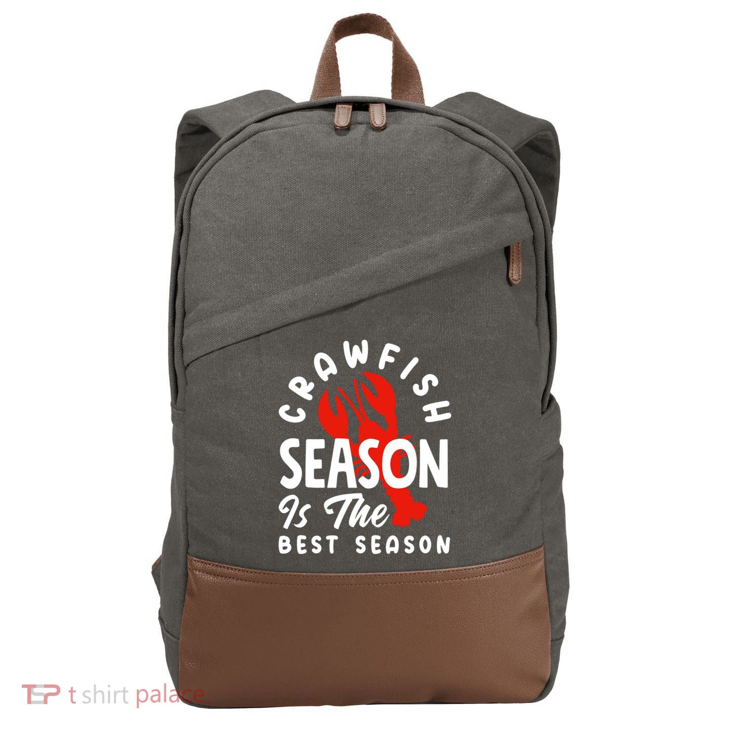 Crawfish Season Is The Best Season Cajunstyle Cool Gift Cotton Canvas Backpack