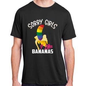 Cool Sorry I Like Bananas Funny Sarcastic Gay Gift Adult ChromaSoft Performance T-Shirt