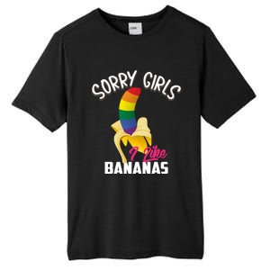 Cool Sorry I Like Bananas Funny Sarcastic Gay Gift Tall Fusion ChromaSoft Performance T-Shirt