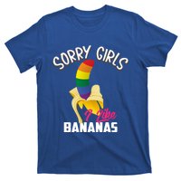 Cool Sorry I Like Bananas Funny Sarcastic Gay Gift T-Shirt