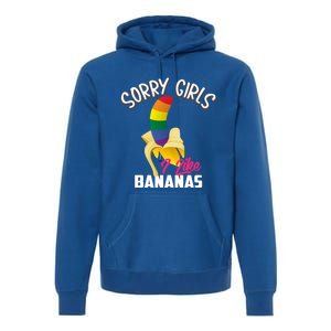 Cool Sorry I Like Bananas Funny Sarcastic Gay Gift Premium Hoodie