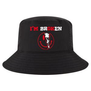 Confused Smile I'm Broken Invisible Illness I'm OK Broken Cool Comfort Performance Bucket Hat