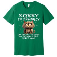 Cat Sorry IM Cranky IM Going Through My Terrible 60S Premium T-Shirt