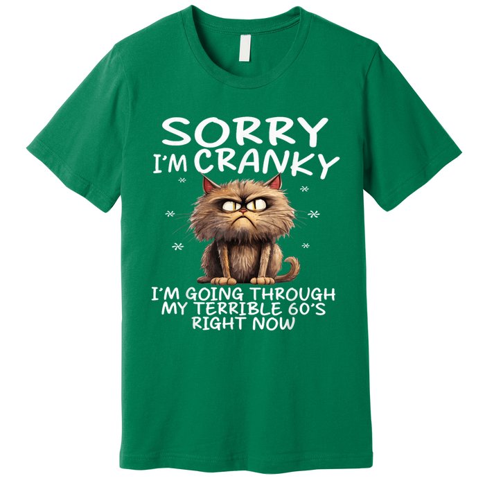 Cat Sorry IM Cranky IM Going Through My Terrible 60S Premium T-Shirt