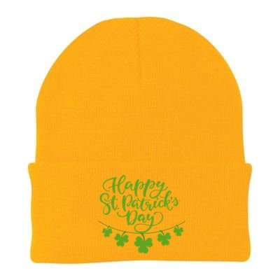 Cool Shamrock Irish Culture Happy St. Patricks Day Women Knit Cap Winter Beanie