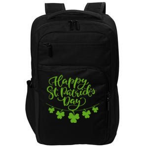 Cool Shamrock Irish Culture Happy St. Patricks Day Women Impact Tech Backpack