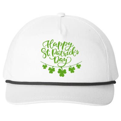 Cool Shamrock Irish Culture Happy St. Patricks Day Women Snapback Five-Panel Rope Hat