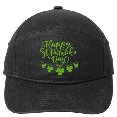 Cool Shamrock Irish Culture Happy St. Patricks Day Women 7-Panel Snapback Hat