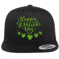 Cool Shamrock Irish Culture Happy St. Patricks Day Women Flat Bill Trucker Hat