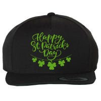 Cool Shamrock Irish Culture Happy St. Patricks Day Women Wool Snapback Cap