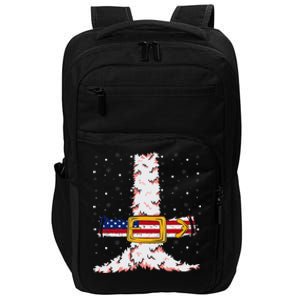 Christmas Santa I Saw That You Nasty Impact Tech Backpack