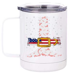 Christmas Santa I Saw That You Nasty 12 oz Stainless Steel Tumbler Cup