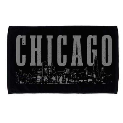 Chicago Skyline Illinois Vintage Chicago Pride Microfiber Hand Towel