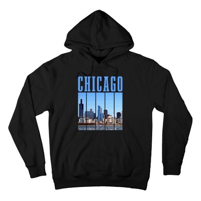 Chicago Skyline Illinois Vintage Pride Chicago Hoodie