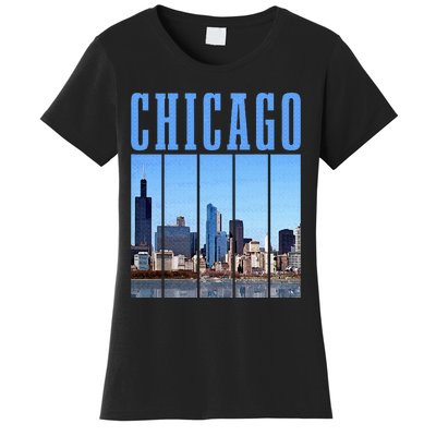 Chicago Skyline Illinois Vintage Pride Chicago Women's T-Shirt