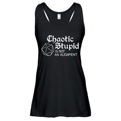 Chaotic Stupid Is Not An Alignment Ladies Essential Flowy Tank