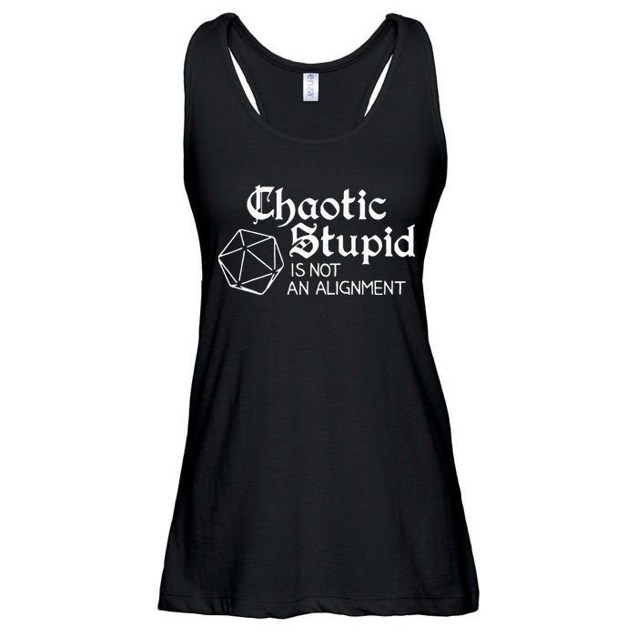 Chaotic Stupid Is Not An Alignment Ladies Essential Flowy Tank