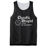 Chaotic Stupid Is Not An Alignment Mesh Reversible Basketball Jersey Tank