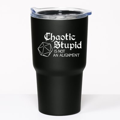 Chaotic Stupid Is Not An Alignment Tumbler