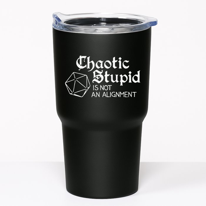 Chaotic Stupid Is Not An Alignment Tumbler