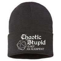 Chaotic Stupid Is Not An Alignment Sustainable Knit Beanie