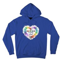 Cancer Sucks In Every Color Cancer Awareness Ribbons Heart Cute Gift Hoodie