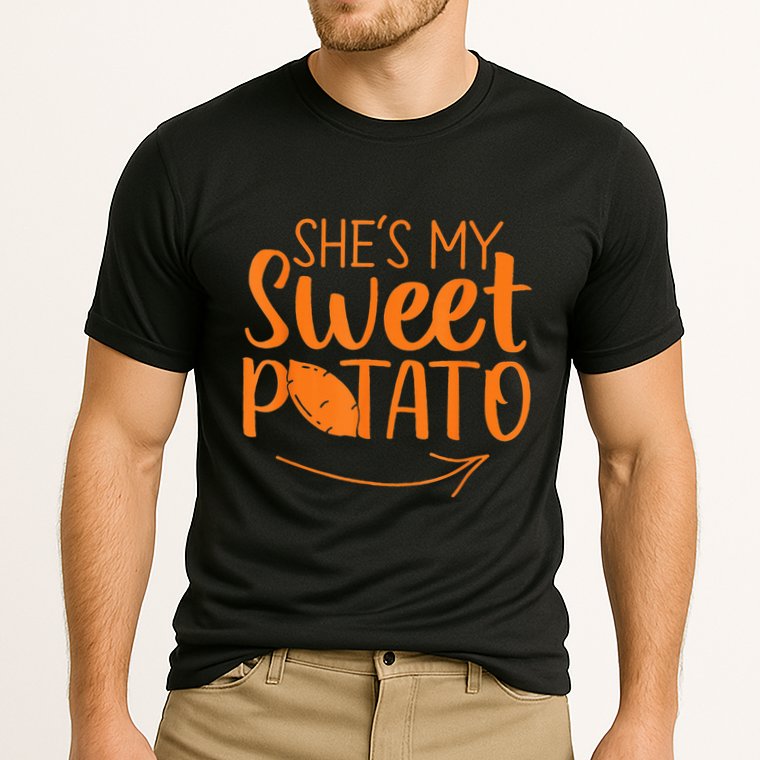 Couples She Is My Sweet Potato I Yam Cooling Performance Crew T-Shirt
