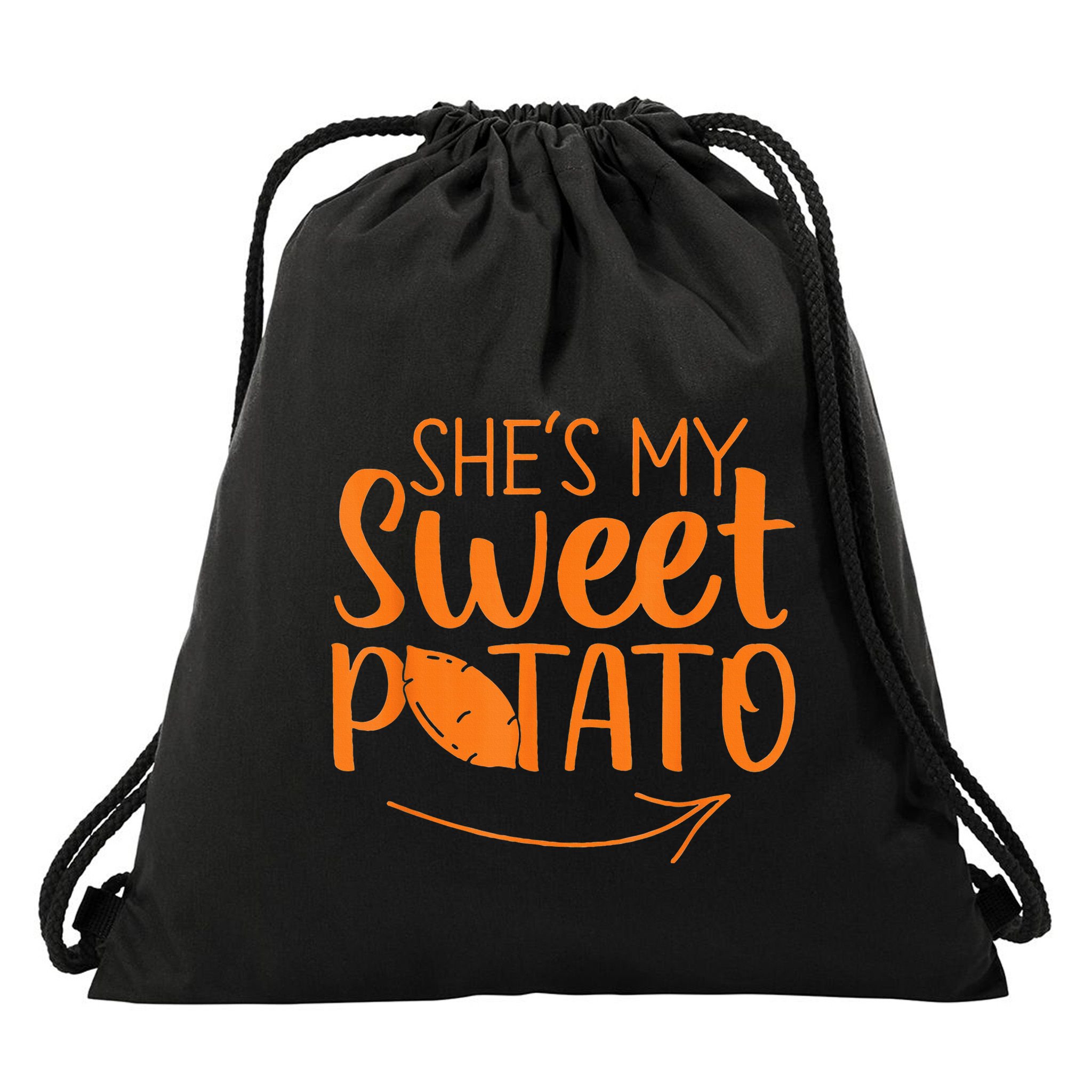 Couples She Is My Sweet Potato I Yam Drawstring Bag
