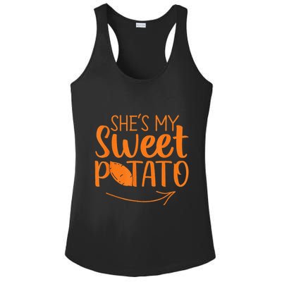 Couples She Is My Sweet Potato I Yam Ladies PosiCharge Competitor Racerback Tank