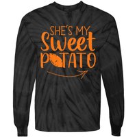 Couples She Is My Sweet Potato I Yam Tie-Dye Long Sleeve Shirt