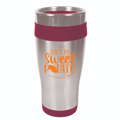 Couples She Is My Sweet Potato I Yam 16oz Travel Tumbler