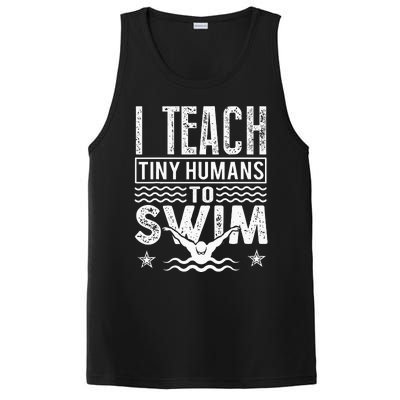 Coach Swimming Instructor I Teach Tiny Humans To Swim PosiCharge Competitor Tank